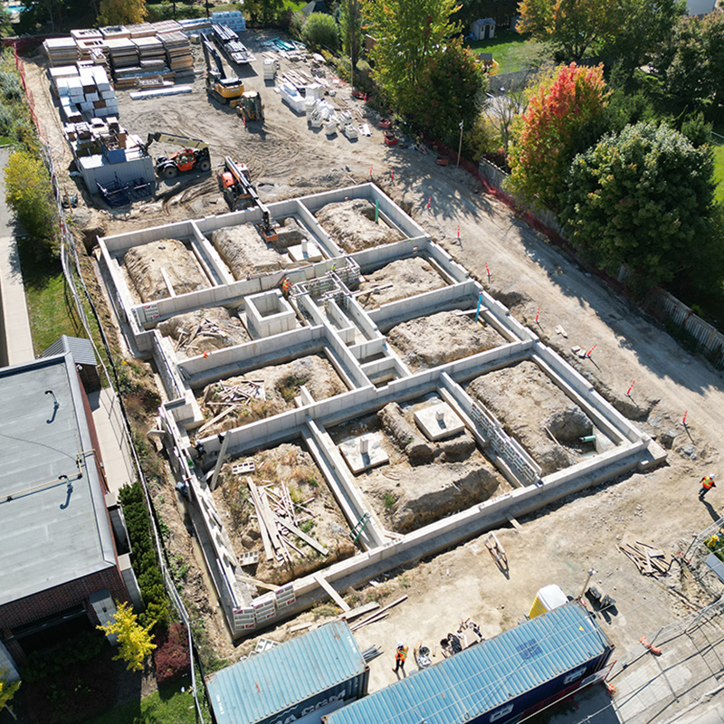 Shallow Concrete Foundations for Multi-Storey Construction